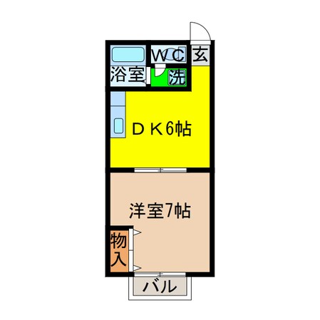 セジュール沖浜の物件間取画像